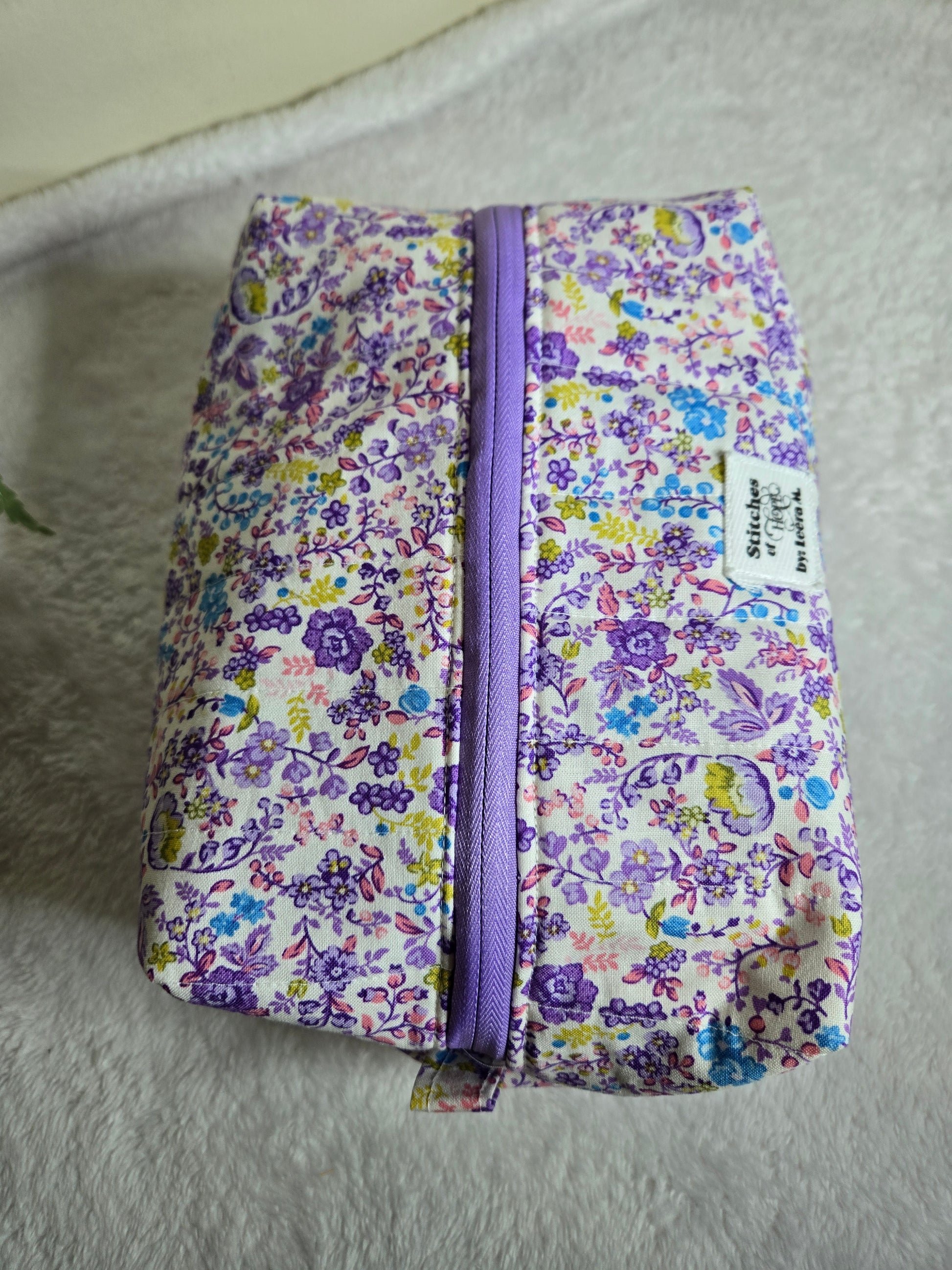 Floral Bloom Handmade Makeup Bag – Stitches of Hope by Leera M.