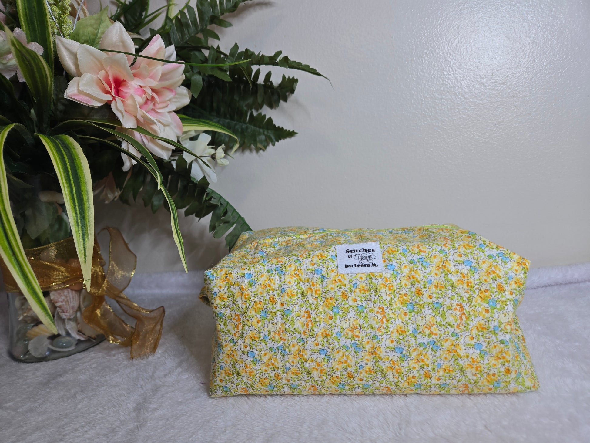 Sunshine Meadow Makeup Bag – Handmade by Stitches of Hope by Leera M.