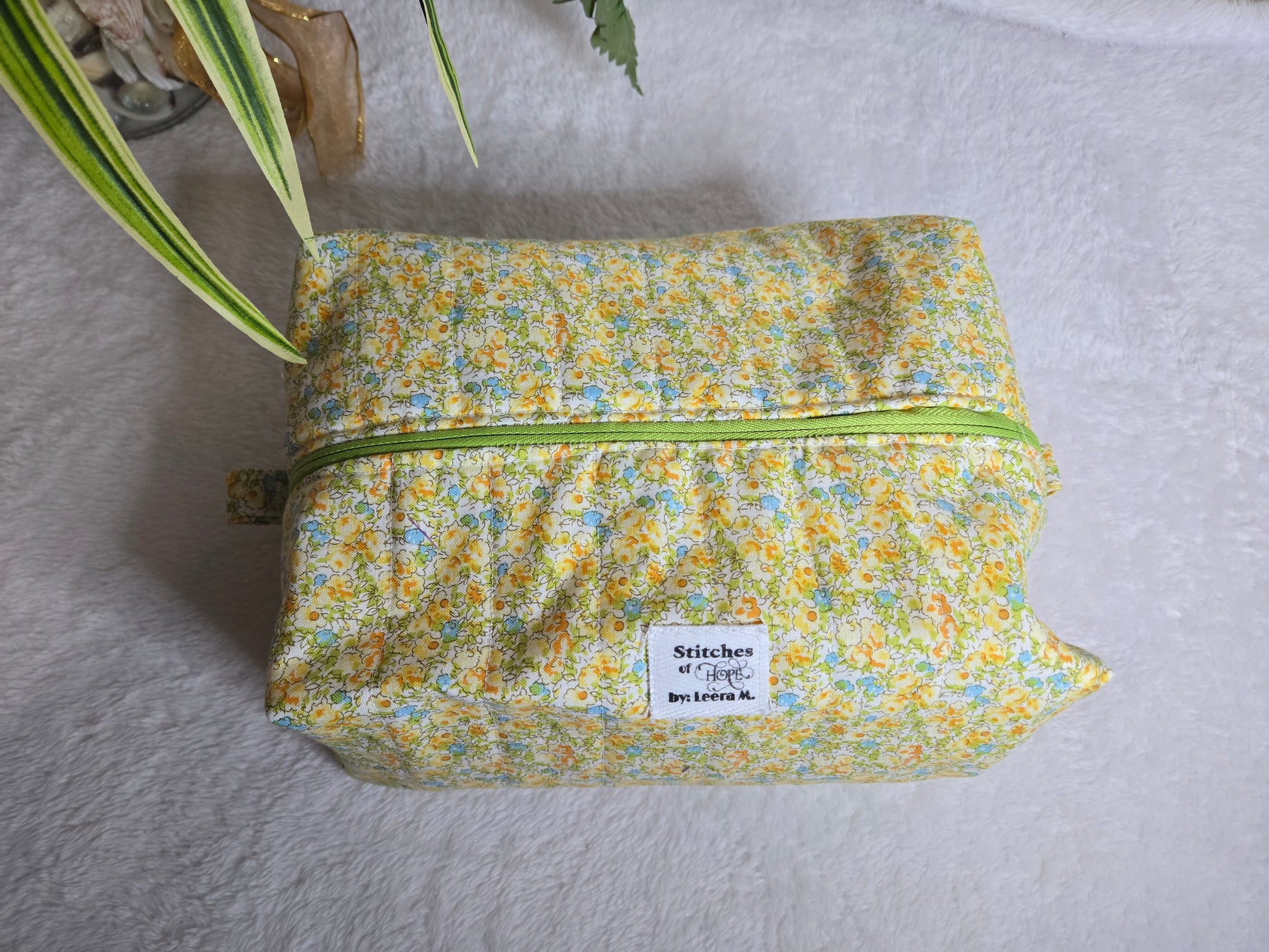 Sunshine Meadow Makeup Bag – Handmade by Stitches of Hope by Leera M.