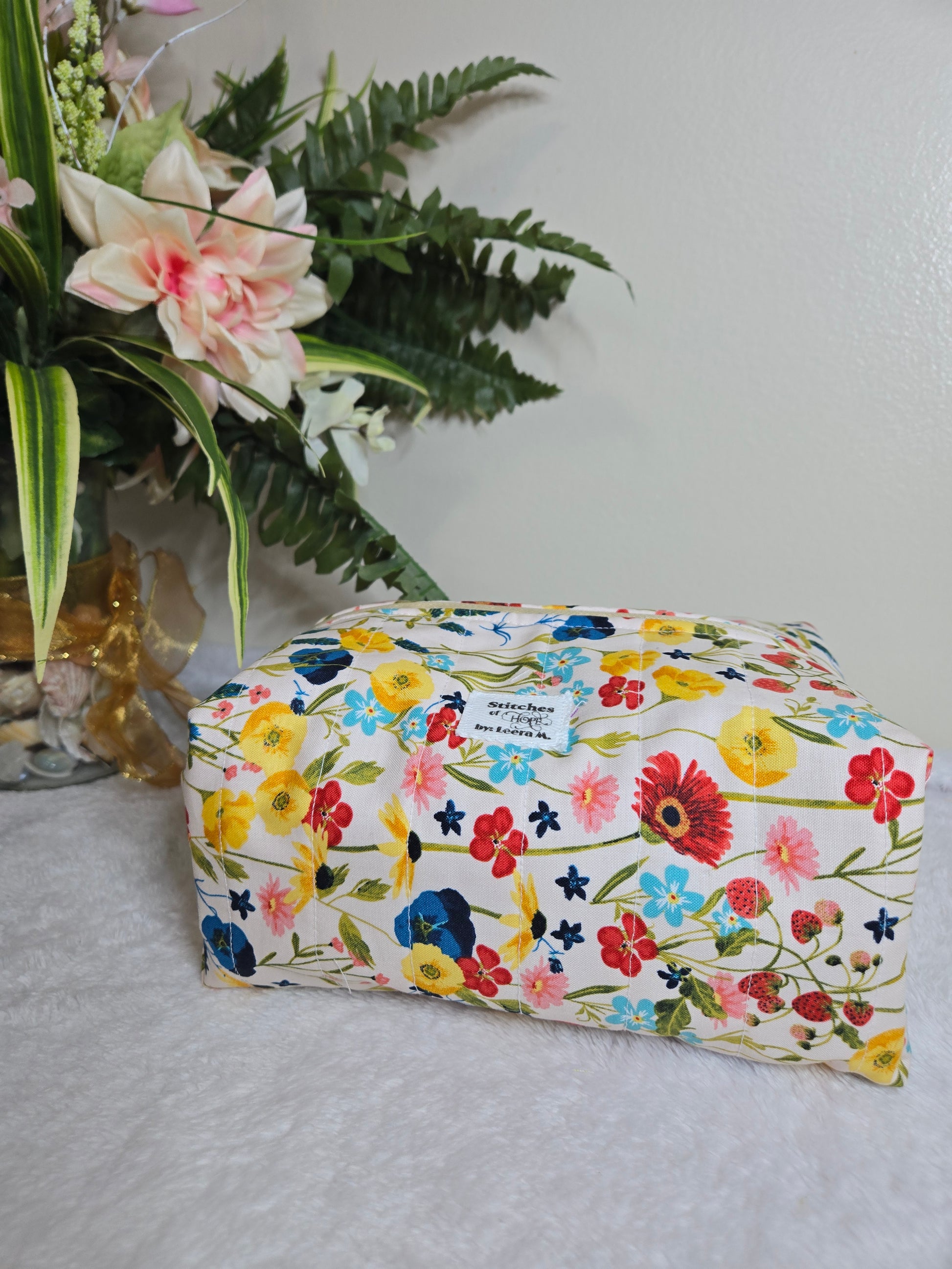 Wildflower Joy Makeup Bag – Stitches of Hope by Leera M.