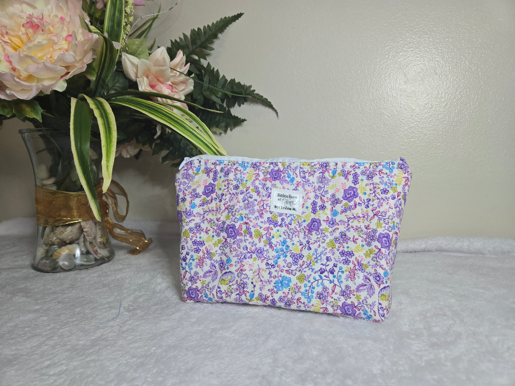 Floral Bloom Makeup Pouch