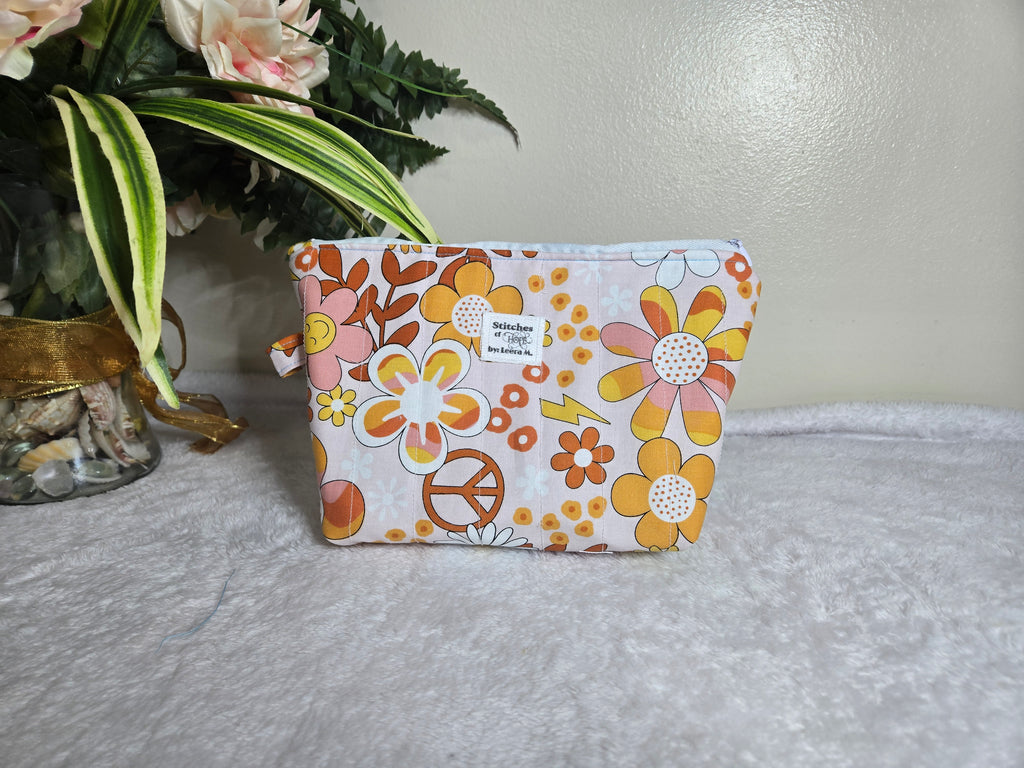 Groovy Bloom Makeup Pouch