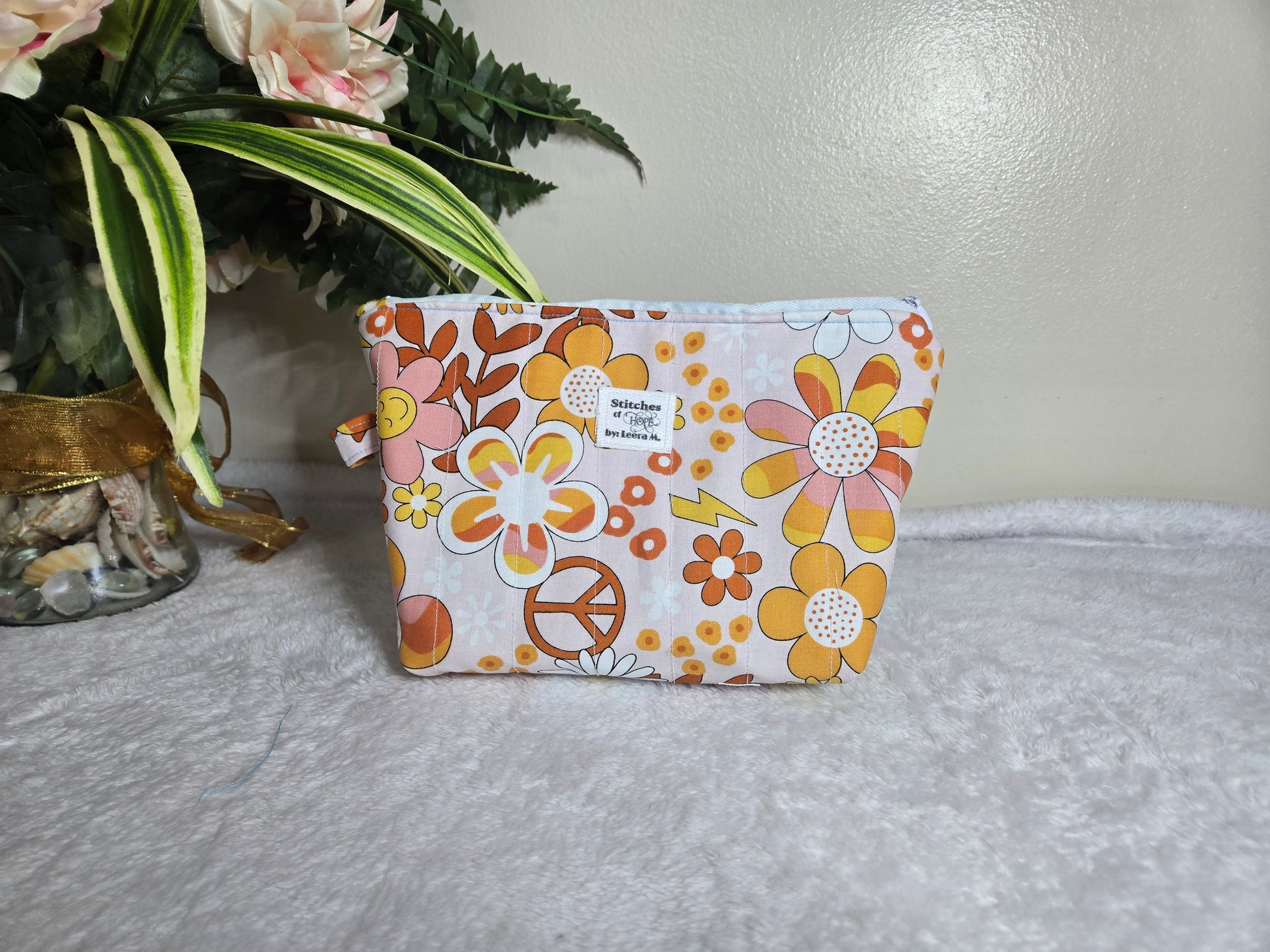 Groovy Bloom Makeup Pouch
