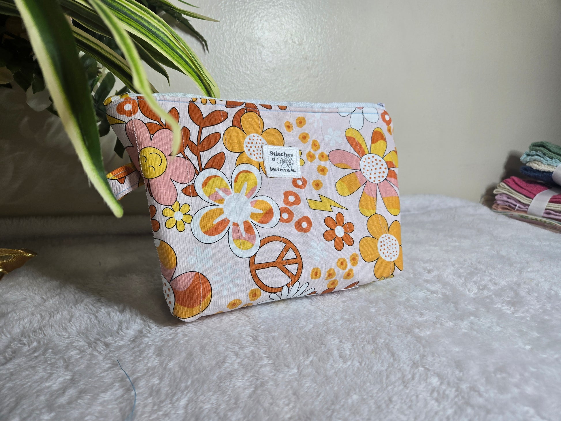 Groovy Bloom Makeup Pouch