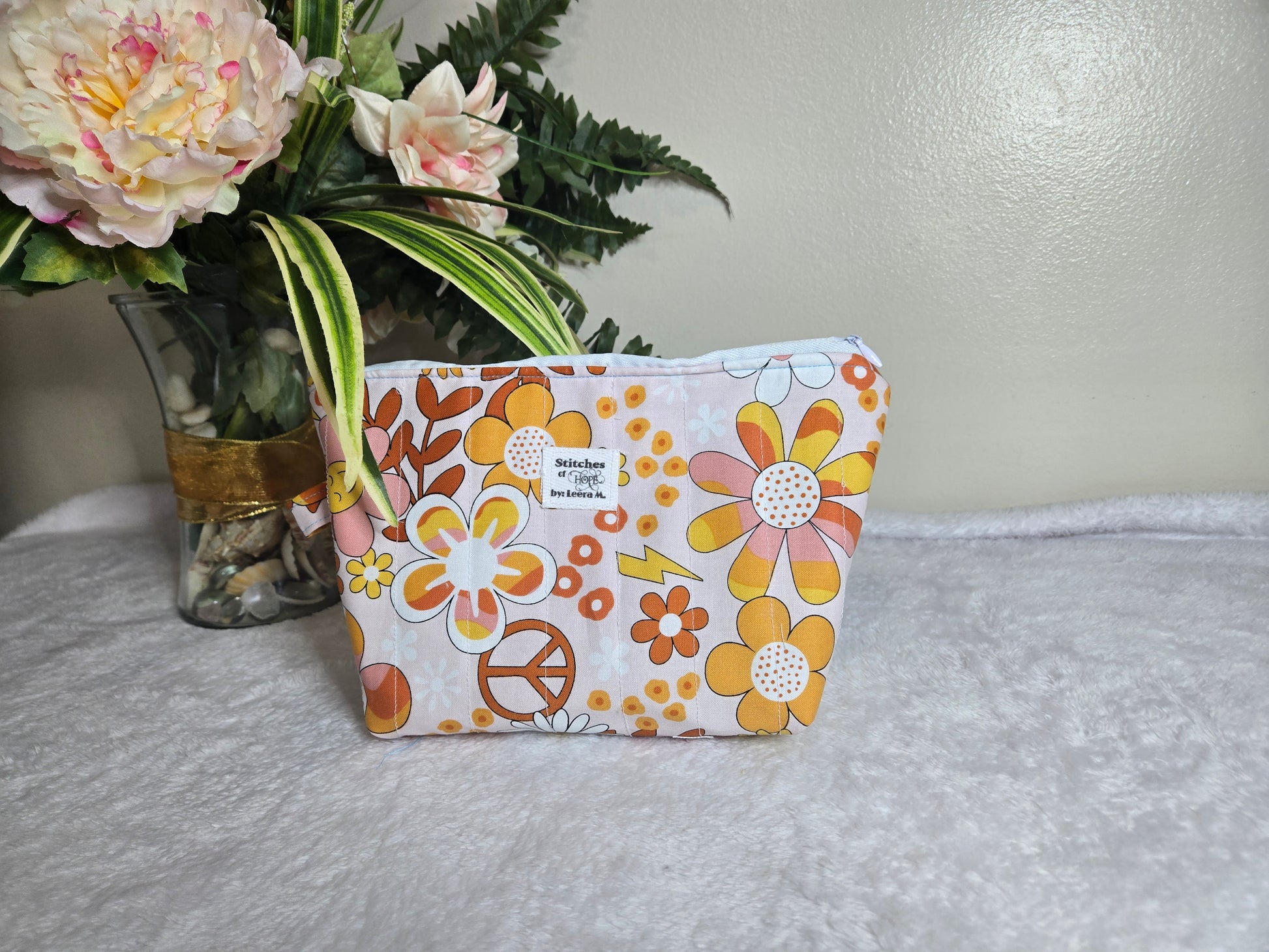 Groovy Bloom Makeup Pouch